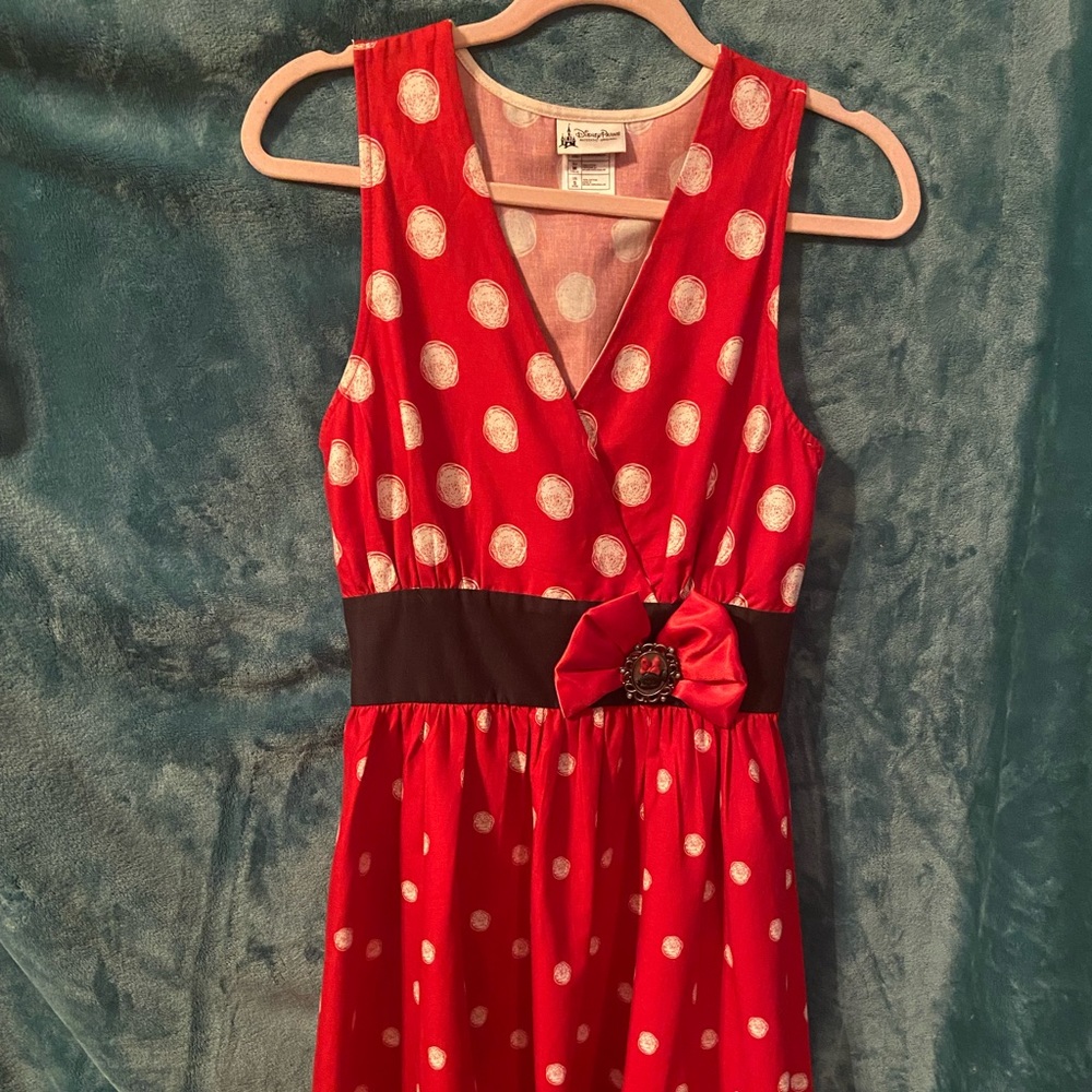 BUNDLE DISCOUNTS! Ladies Small | Disney Parks Red Minnie Mouse Polka Dot Dress